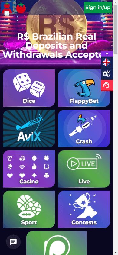 Wintomato Casino Mobile screenshot